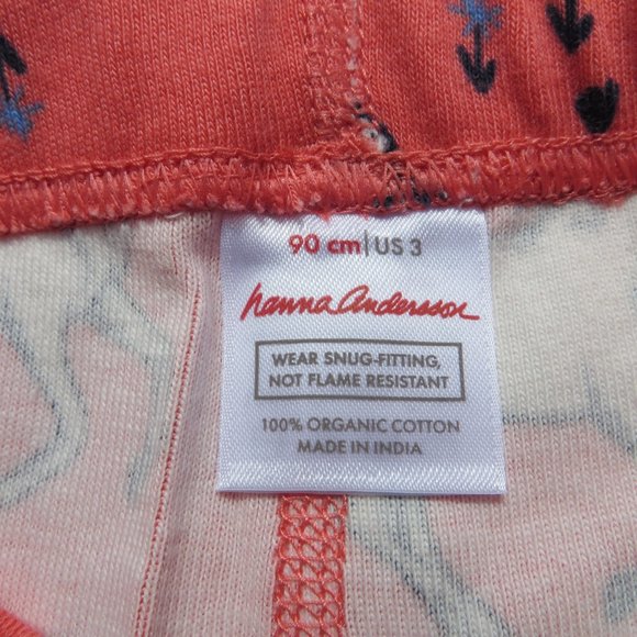 Hanna Andersson 90 Girls 3T Pajamas Short John NEW - Picture 8 of 10